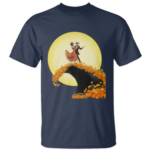 Dia De Los Muertos T Shirt Skeletons Dancing Mexican TS14 Navy Print Your Wear
