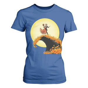 Dia De Los Muertos T Shirt For Women Skeletons Dancing Mexican TS14 Royal Blue Print Your Wear