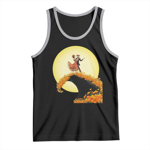 Dia De Los Muertos Tank Top Skeletons Dancing Mexican TS14 Black Athletic Heather Print Your Wear