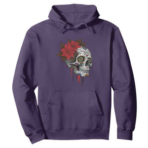 Sugar Skull Calavera Holiday Spirit Mistletoe Hoodie TS14 Purple Print Your Wear
