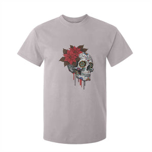 Sugar Skull Calavera Holiday Spirit Mistletoe T Shirt For Kid TS14 Ice Gray Print Your Wear