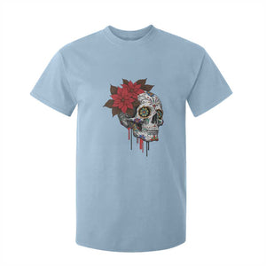 Sugar Skull Calavera Holiday Spirit Mistletoe T Shirt For Kid TS14 Light Blue Print Your Wear