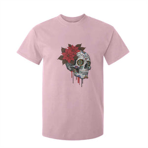 Sugar Skull Calavera Holiday Spirit Mistletoe T Shirt For Kid TS14 Light Pink Print Your Wear