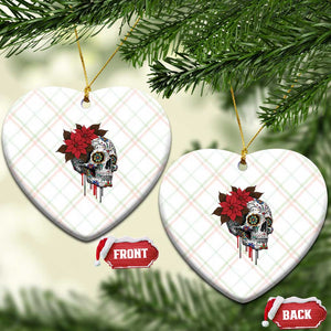 Sugar Skull Calavera Holiday Spirit Mistletoe Ceramic Ornament TS14 Print Your Wear