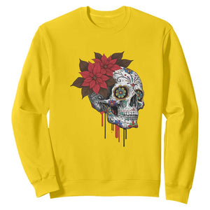 Sugar Skull Calavera Holiday Spirit Mistletoe Sweatshirt TS14 Daisy Print Your Wear