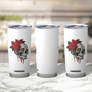 Sugar Skull Calavera Holiday Spirit Mistletoe Tumbler Cup TS14 Print Your Wear