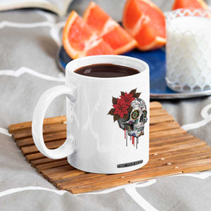Sugar Skull Calavera Holiday Spirit Mistletoe Coffee Mug TS14 Print Your Wear