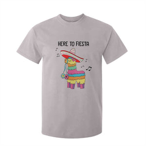 Funny Pinata Mexican T Shirt For Kid Here To Fiesta TS14 Ice Gray Print Your Wear