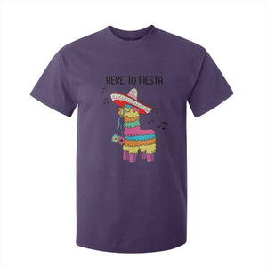 Funny Pinata Mexican T Shirt For Kid Here To Fiesta TS14 Purple Print Your Wear