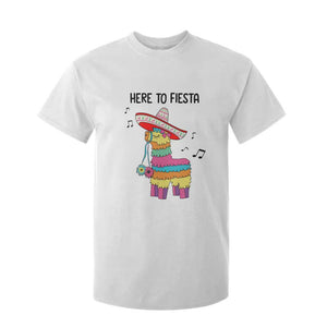 Funny Pinata Mexican T Shirt For Kid Here To Fiesta TS14 White Print Your Wear
