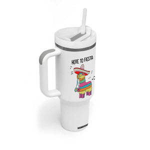 Funny Pinata Mexican Tumbler With Handle Here To Fiesta TS14 Print Your Wear