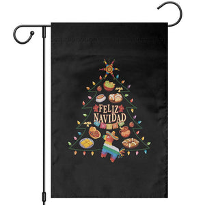 Feliz Navidad Garden Flag Mexican Christmas Tree Fiesta TS14 Black Print Your Wear