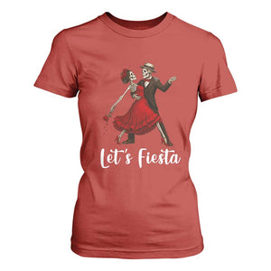 Skeleton Mexican Christmas T Shirt For Women Let us Fiesta TS14 Red Print Your Wear