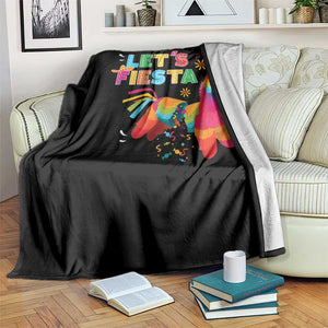Funny Pinata Mexican Throw Blanket Let Us Fiesta TS14 Print Your Wear