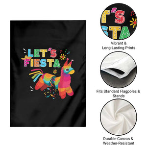 Funny Pinata Mexican Garden Flag Let Us Fiesta TS14 Print Your Wear