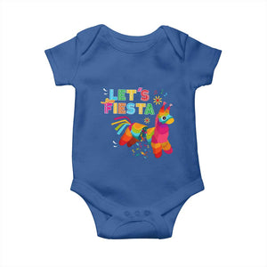 Funny Pinata Mexican Baby Onesie Let Us Fiesta TS14 Royal Blue Print Your Wear