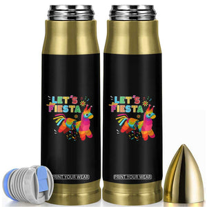 Funny Pinata Mexican Bullet Tumbler Let Us Fiesta TS14 Black Print Your Wear