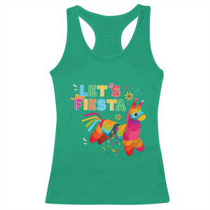Funny Pinata Mexican Racerback Tank Top Let Us Fiesta TS14 Irish Green Print Your Wear