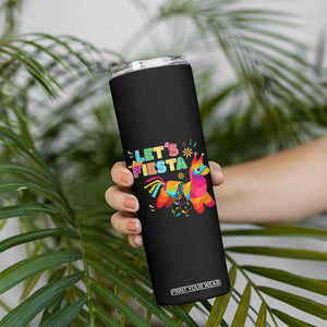 Funny Pinata Mexican Skinny Tumbler Let Us Fiesta TS14 Print Your Wear
