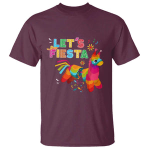 Funny Pinata Mexican T Shirt Let Us Fiesta TS14 Maroon Print Your Wear