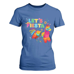 Funny Pinata Mexican T Shirt For Women Let Us Fiesta TS14 Royal Blue Print Your Wear
