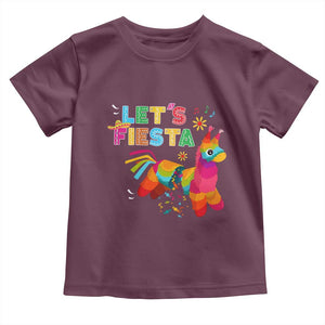 Funny Pinata Mexican Toddler T Shirt Let Us Fiesta TS14 Maroon Print Your Wear