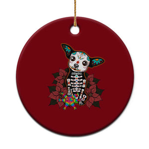Calavera Chihuahua Ceramic Ornament Pinata Dia De Los Muertos Mexican TS14 1pc Red Print Your Wear