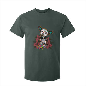 Calavera Chihuahua T Shirt For Kid Pinata Dia De Los Muertos Mexican TS14 Dark Forest Green Print Your Wear