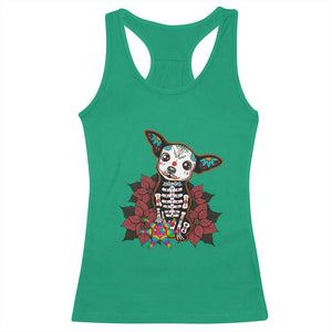 Calavera Chihuahua Racerback Tank Top Pinata Dia De Los Muertos Mexican TS14 Irish Green Print Your Wear