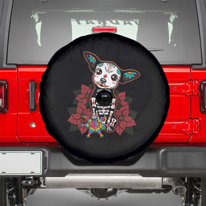 Calavera Chihuahua Spare Tire Cover Pinata Dia De Los Muertos Mexican TS14 Black Print Your Wear