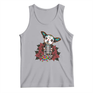 Calavera Chihuahua Tank Top Pinata Dia De Los Muertos Mexican TS14 Athletic Heather Print Your Wear