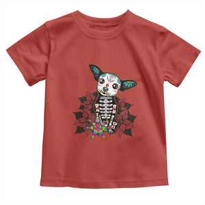 Calavera Chihuahua Toddler T Shirt Pinata Dia De Los Muertos Mexican TS14 Red Print Your Wear