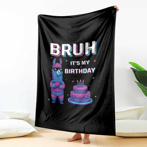 Funny Pinata Mexican Throw Blanket Bruh It Is My Birthday TS14 Print Your Wear