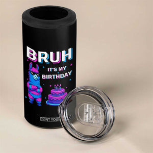 Funny Pinata Mexican 4 in 1 Can Cooler Tumbler Bruh It Is My Birthday TS14 Print Your Wear