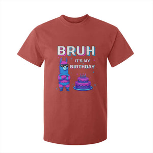 Funny Pinata Mexican T Shirt For Kid Bruh It Is My Birthday TS14 Red Print Your Wear
