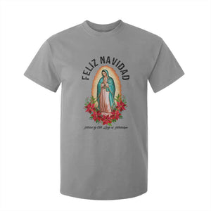 Virgin Mary Feliz Navidad T Shirt For Kid Our Lady Virgen De Guadalupe TS14 Sport Gray Print Your Wear