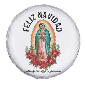 Virgin Mary Feliz Navidad Spare Tire Cover Our Lady Virgen De Guadalupe TS14 Print Your Wear