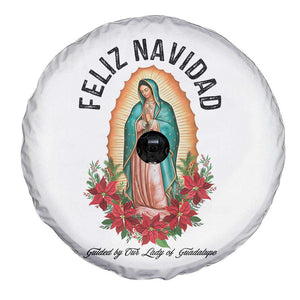Virgin Mary Feliz Navidad Spare Tire Cover Our Lady Virgen De Guadalupe TS14 Print Your Wear