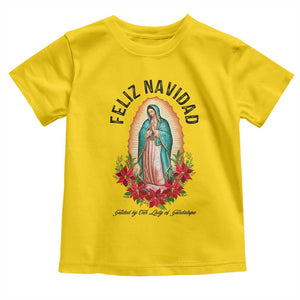 Virgin Mary Feliz Navidad Toddler T Shirt Our Lady Virgen De Guadalupe TS14 Daisy Print Your Wear
