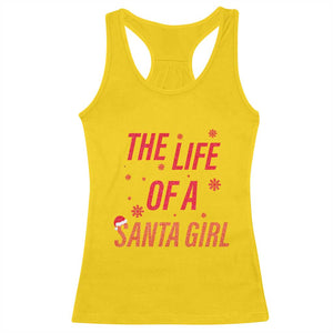 The Life Of A Santa Girl Racerback Tank Top Funny Christmas TS14 Daisy Print Your Wear
