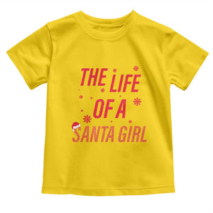 The Life Of A Santa Girl Toddler T Shirt Funny Christmas TS14 Daisy Print Your Wear