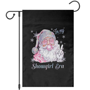 Pink Santa Christmas Garden Flag Bubble Gum Peace Sign TS14 Black Print Your Wear