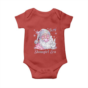 Pink Santa Christmas Baby Onesie Bubble Gum Peace Sign TS14 Red Print Your Wear