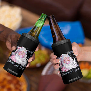 Pink Santa Christmas 4 in 1 Can Cooler Tumbler Bubble Gum Peace Sign TS14 Print Your Wear