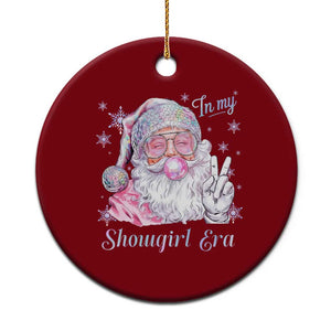 Pink Santa Christmas Ceramic Ornament Bubble Gum Peace Sign TS14 1pc Red Print Your Wear