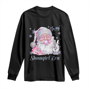 Pink Santa Christmas Long Sleeve Shirt Bubble Gum Peace Sign TS14 Black Print Your Wear