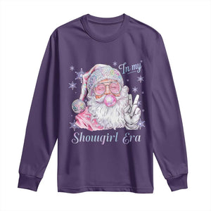 Pink Santa Christmas Long Sleeve Shirt Bubble Gum Peace Sign TS14 Purple Print Your Wear