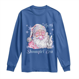 Pink Santa Christmas Long Sleeve Shirt Bubble Gum Peace Sign TS14 Royal Blue Print Your Wear