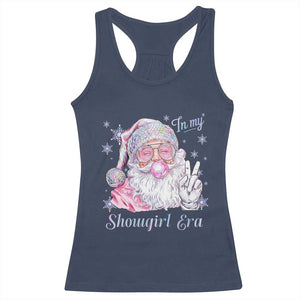 Pink Santa Christmas Racerback Tank Top Bubble Gum Peace Sign TS14 Navy Print Your Wear