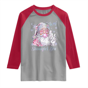 Pink Santa Christmas Raglan Shirt Bubble Gum Peace Sign TS14 Sport Gray Red Print Your Wear